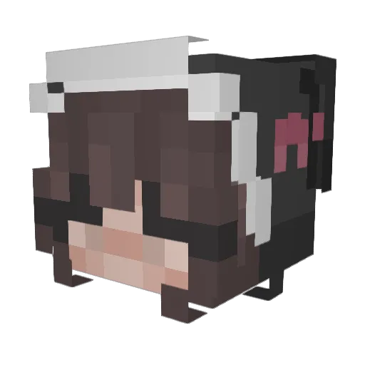 cinnamonroll__ Minecraft avatar head, 3D render