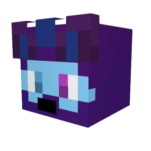 cinni100 Minecraft avatar head, 3D render