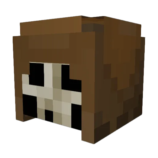 cinnoroll Minecraft avatar head, 3D render