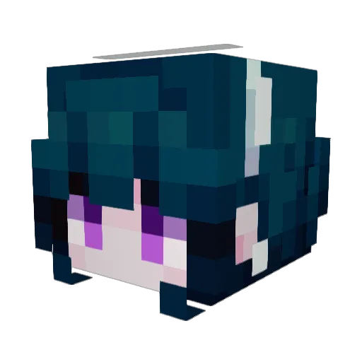 cinnyaroll Minecraft avatar head, 3D render