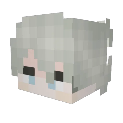 cinqfixer Minecraft avatar head, 3D render