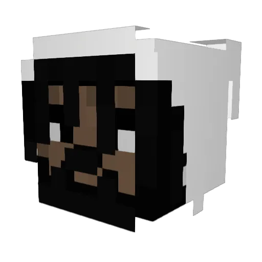 cinyc Minecraft avatar head, 3D render