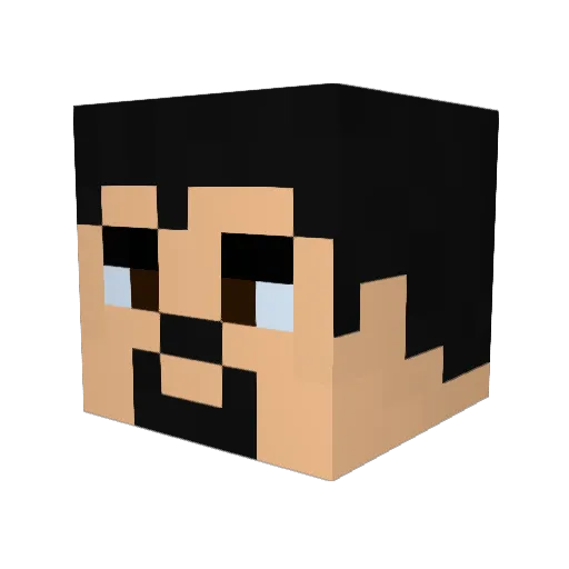ciosebatej Minecraft avatar head, 3D render