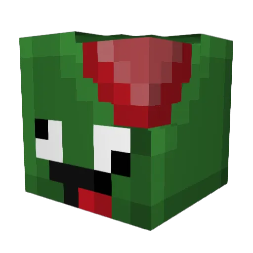 cipbonk Minecraft avatar head, 3D render