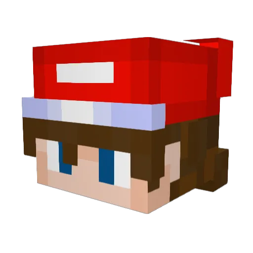 cippidesu Minecraft avatar head, 3D render