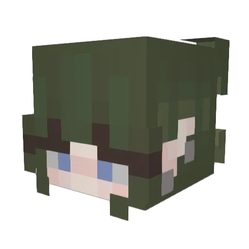 circuscryptids Minecraft avatar head, 3D render