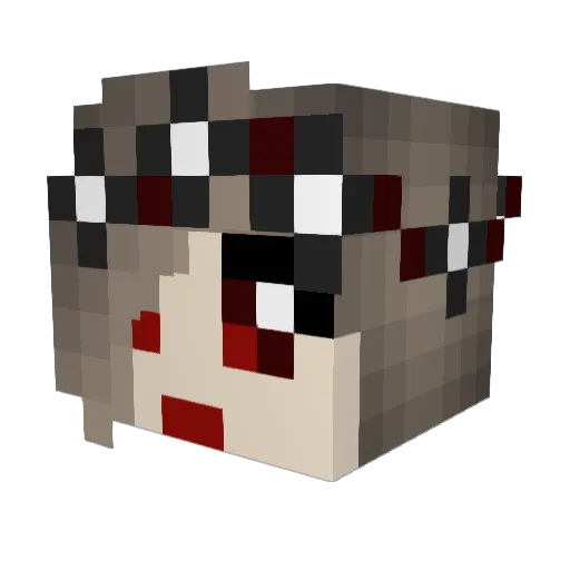 ciriij Minecraft avatar head, 3D render