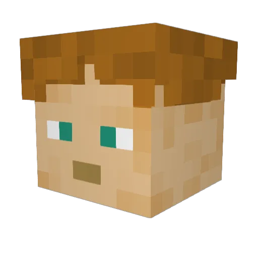 cirko25 Minecraft avatar head, 3D render