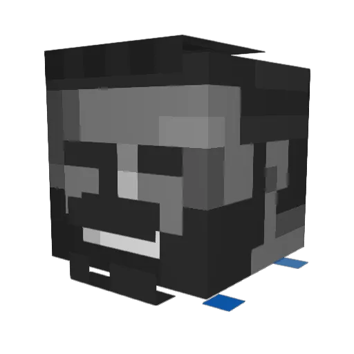 ciro14 Minecraft avatar head, 3D render