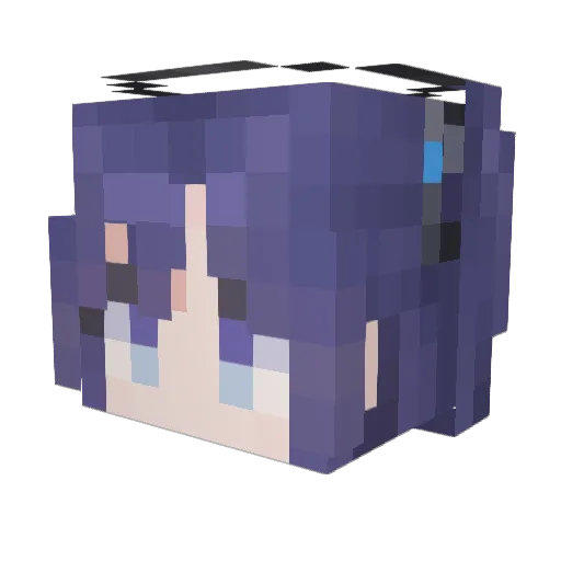 ciroshen Minecraft avatar head, 3D render