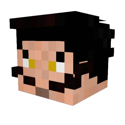 cirozin Minecraft avatar head, 3D render