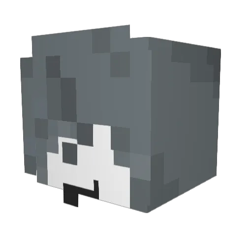 cirquel Minecraft avatar head, 3D render