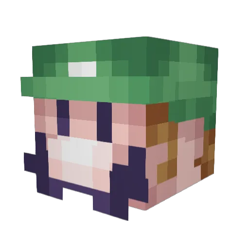 cisar_sg Minecraft avatar head, 3D render