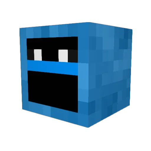 ciscaac Minecraft avatar head, 3D render