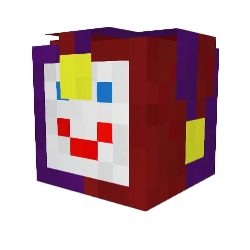 cisdea Minecraft avatar head, 3D render
