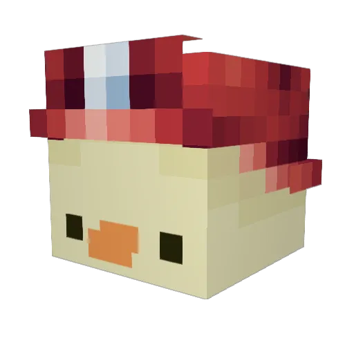 citlzli Minecraft avatar head, 3D render