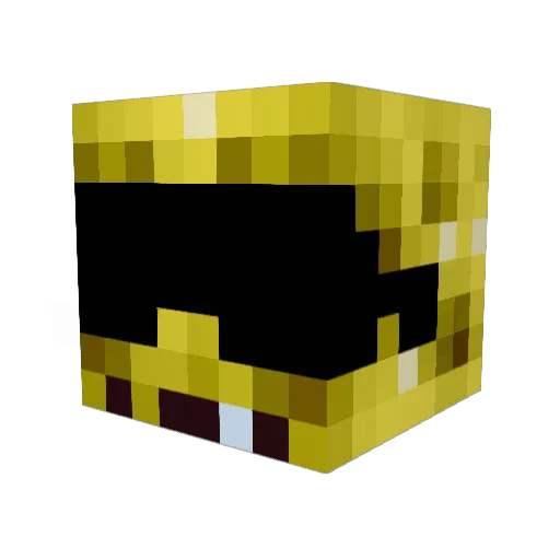 citrat Minecraft avatar head, 3D render