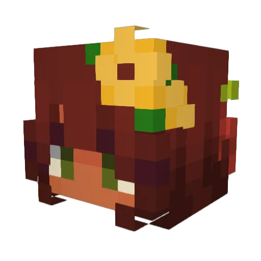 citrinebee69 Minecraft avatar head, 3D render