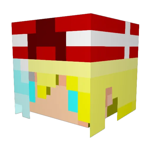 citrus401 Minecraft avatar head, 3D render