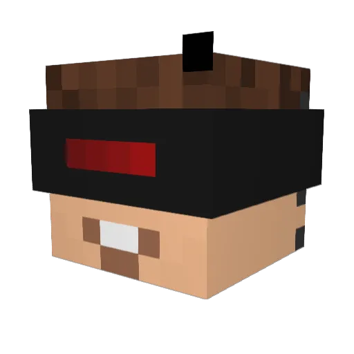 citrusui Minecraft avatar head, 3D render