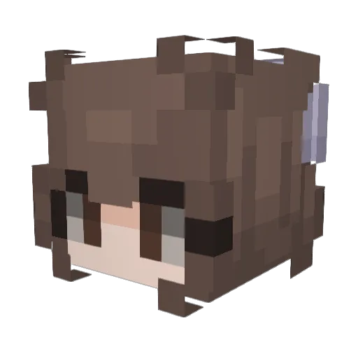 citrusyspark Minecraft avatar head, 3D render