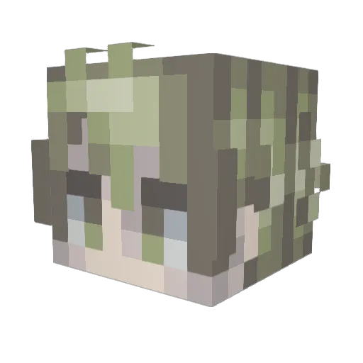 citsur Minecraft avatar head, 3D render