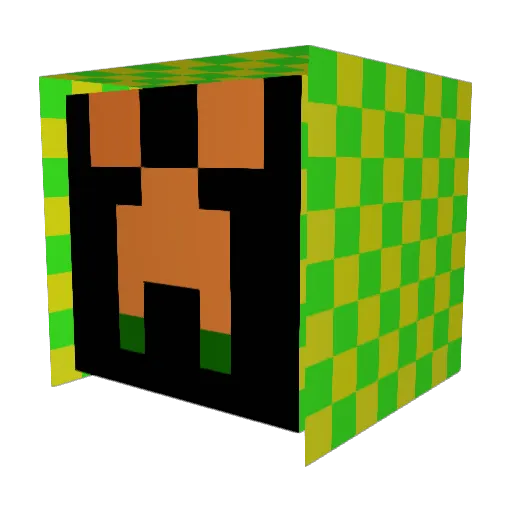 citycreeper Minecraft avatar head, 3D render