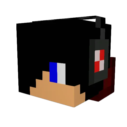 citysaint Minecraft avatar head, 3D render