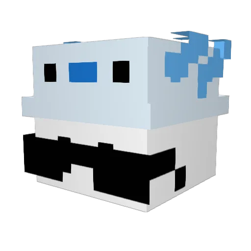 citywoo2 Minecraft avatar head, 3D render