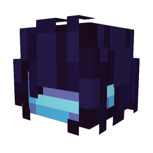 ciubic Minecraft avatar head, 3D render