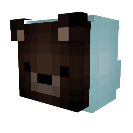 ciubus Minecraft avatar head, 3D render