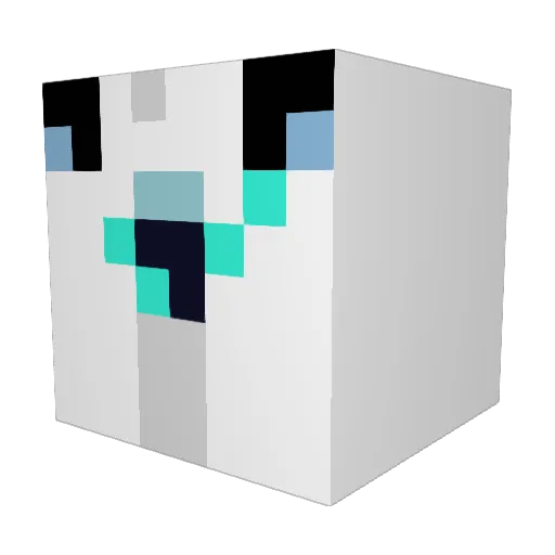 ciucio Minecraft avatar head, 3D render