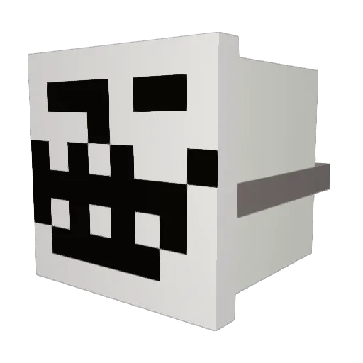 ciurlionis Minecraft avatar head, 3D render