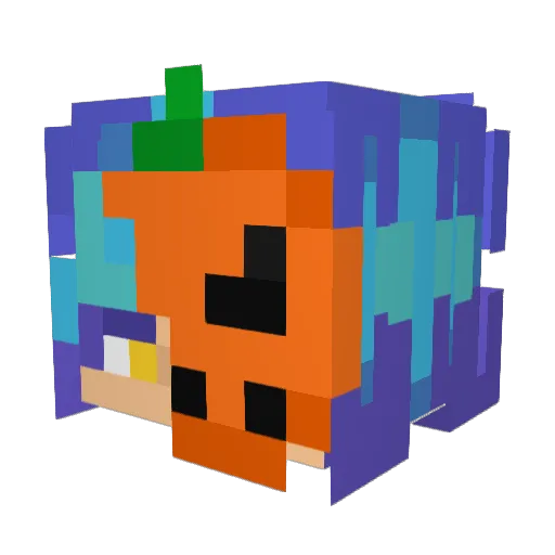 civan1 Minecraft avatar head, 3D render