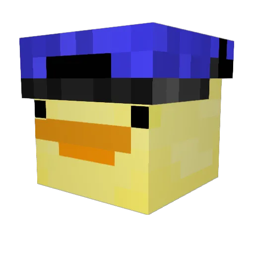 civciv_ Minecraft avatar head, 3D render