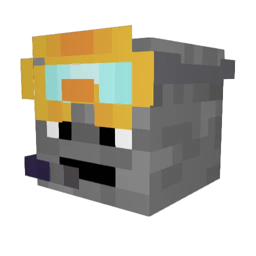 cives Minecraft avatar head, 3D render