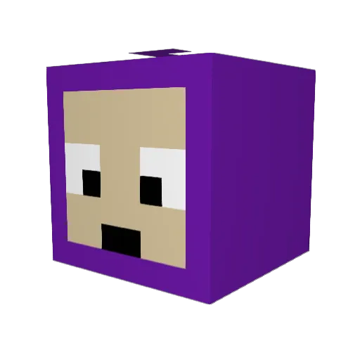 cixey Minecraft avatar head, 3D render