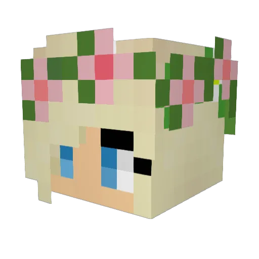 cj190 Minecraft avatar head, 3D render