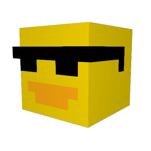 cj2500 Minecraft avatar head, 3D render
