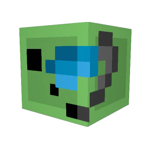 cj27305 Minecraft avatar head, 3D render
