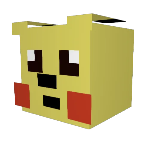 cj636 Minecraft avatar head, 3D render