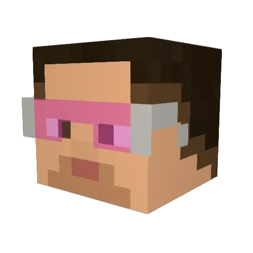 cjclayton Minecraft avatar head, 3D render