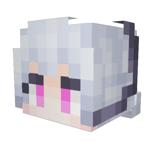 cjdhh Minecraft avatar head, 3D render