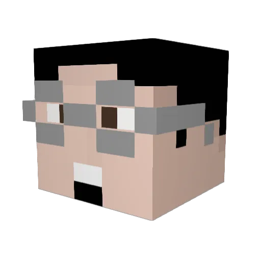 cjellison Minecraft avatar head, 3D render