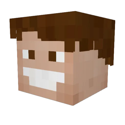 cjfergy Minecraft avatar head, 3D render