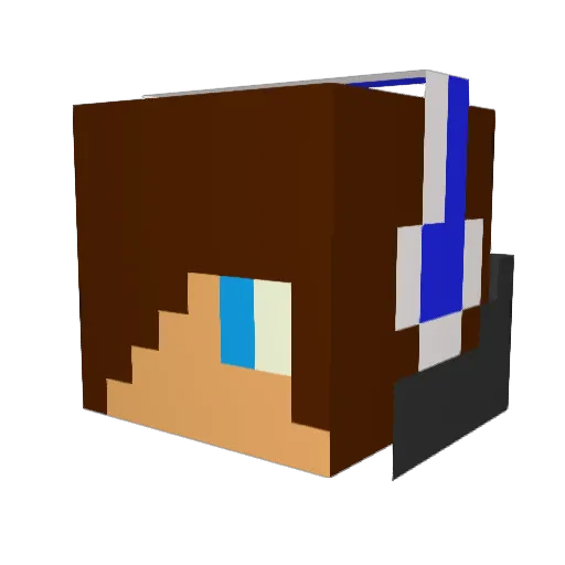 cjgroom Minecraft avatar head, 3D render
