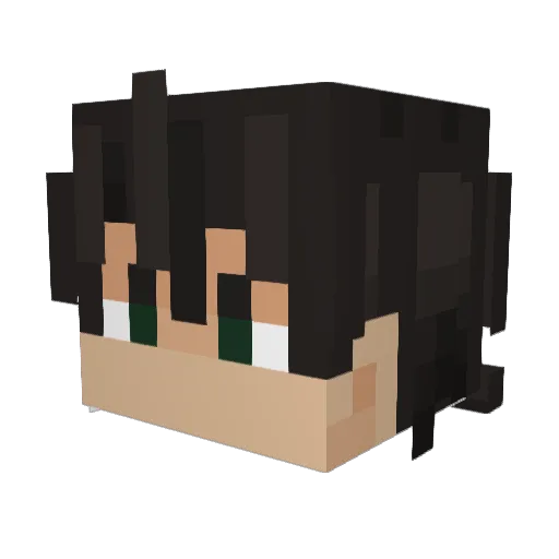 cjhpoel Minecraft avatar head, 3D render