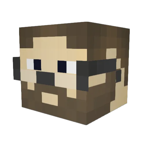 cjk3159 Minecraft avatar head, 3D render
