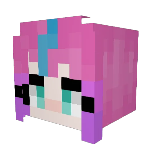 cjkelling Minecraft avatar head, 3D render