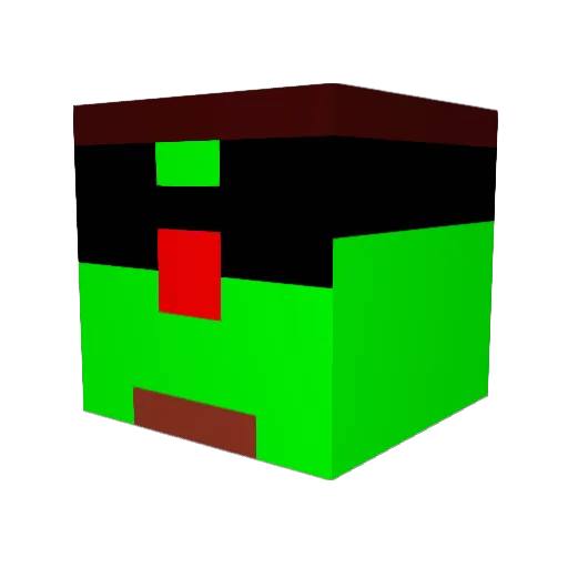 cjl777 Minecraft avatar head, 3D render